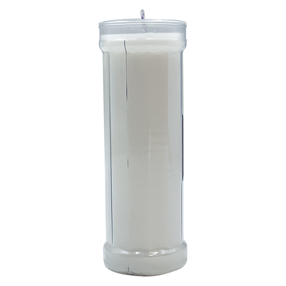 Veladora Sinovelas Semanal Blanco Sagrado Corazón de Jesús image number 2