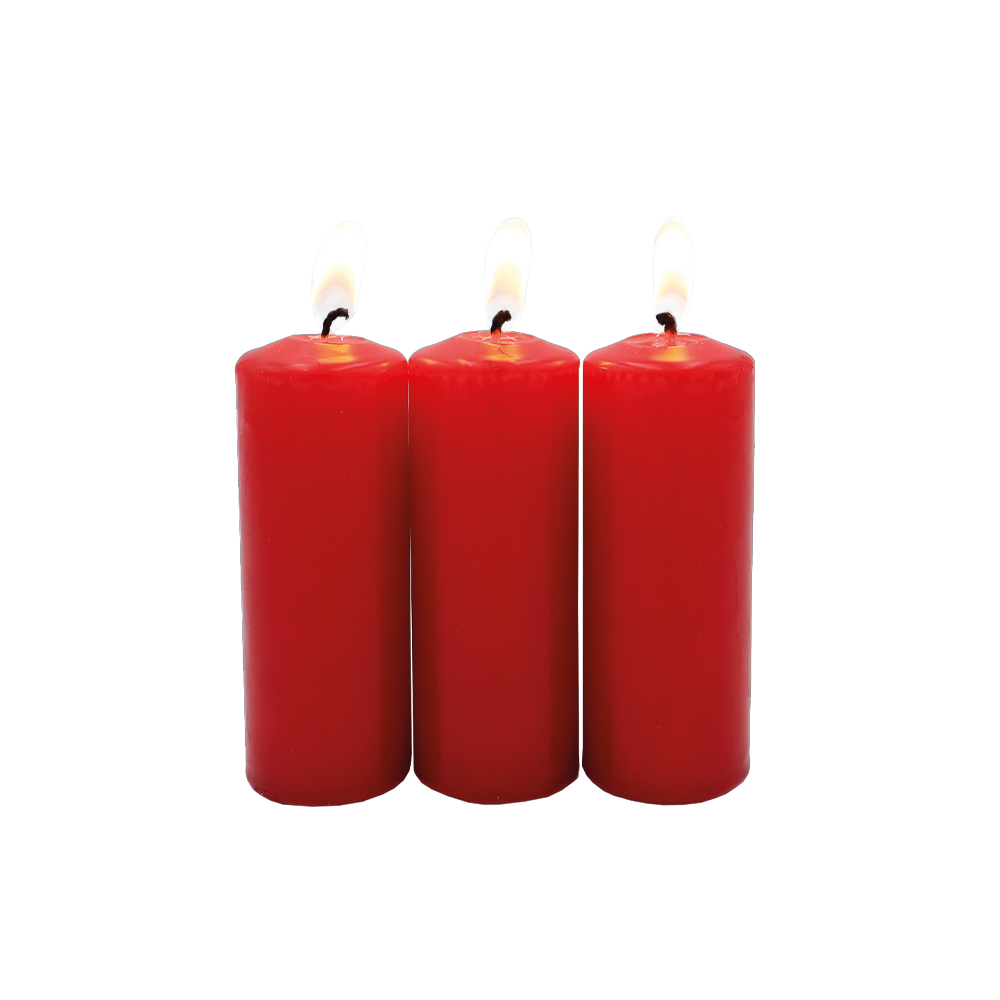 Veladora Mini Velón Rojo. Caja con 6 unidades. image number 3