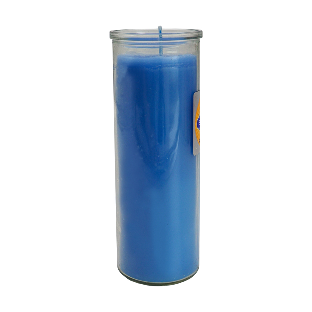 Veladora Vitro 077 Celeste image number 1