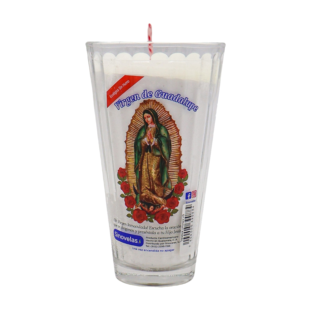 Veladora Limonero Virgen de Guadalupe