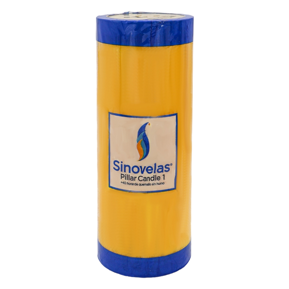 Veladora Pillar No. 1 Amarillo