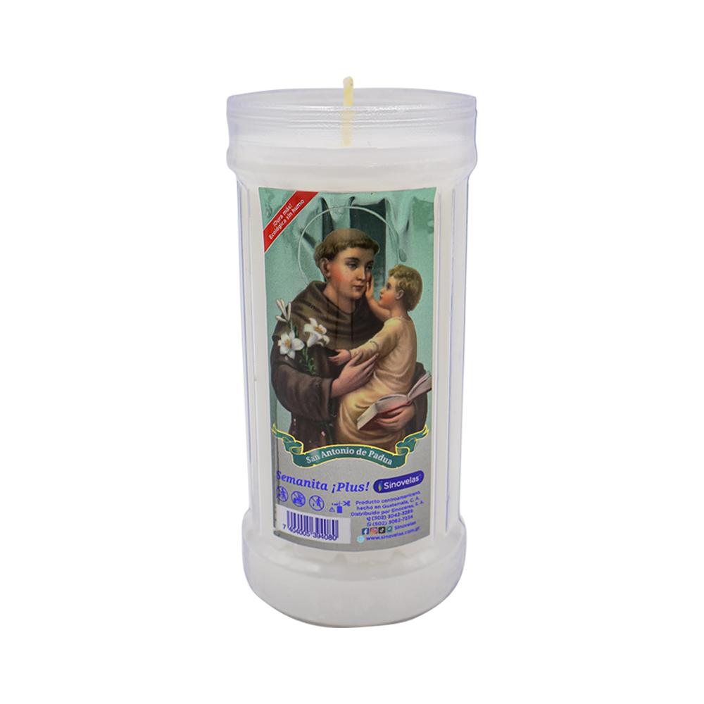 Veladora Sinovelas Semanita Plus San Antonio de Padua