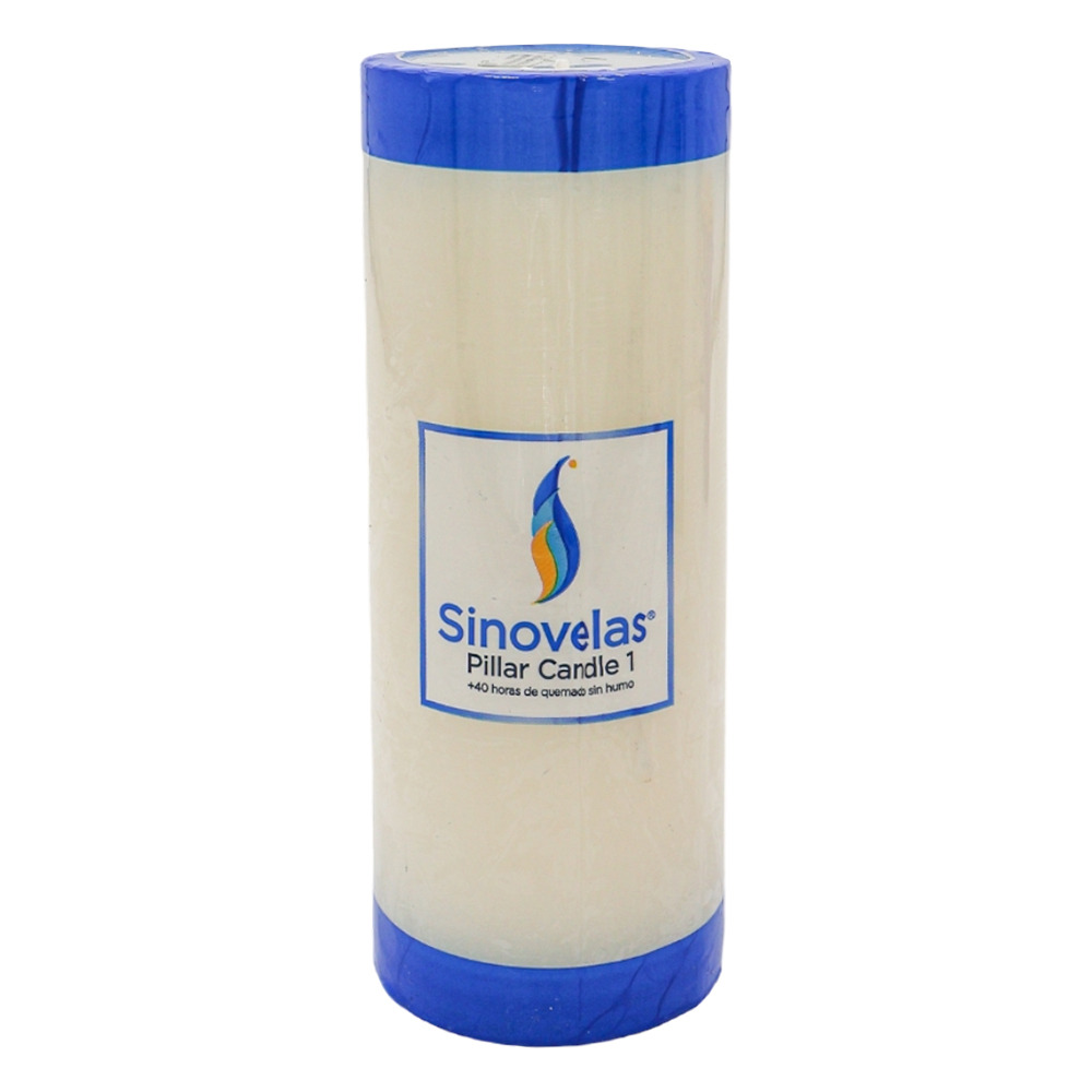 Veladora Pillar No. 1 Blanco