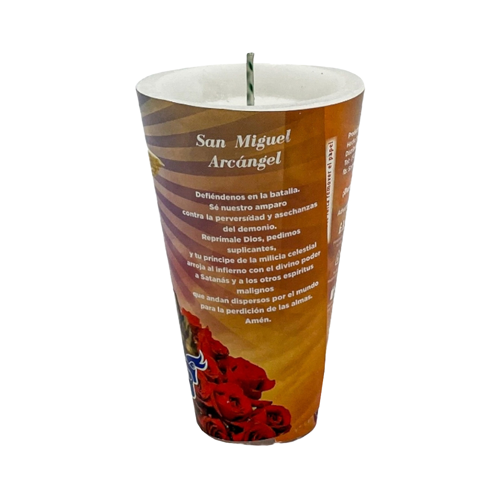 Veladora Repuesto Liso San Miguel Arcángel image number 2
