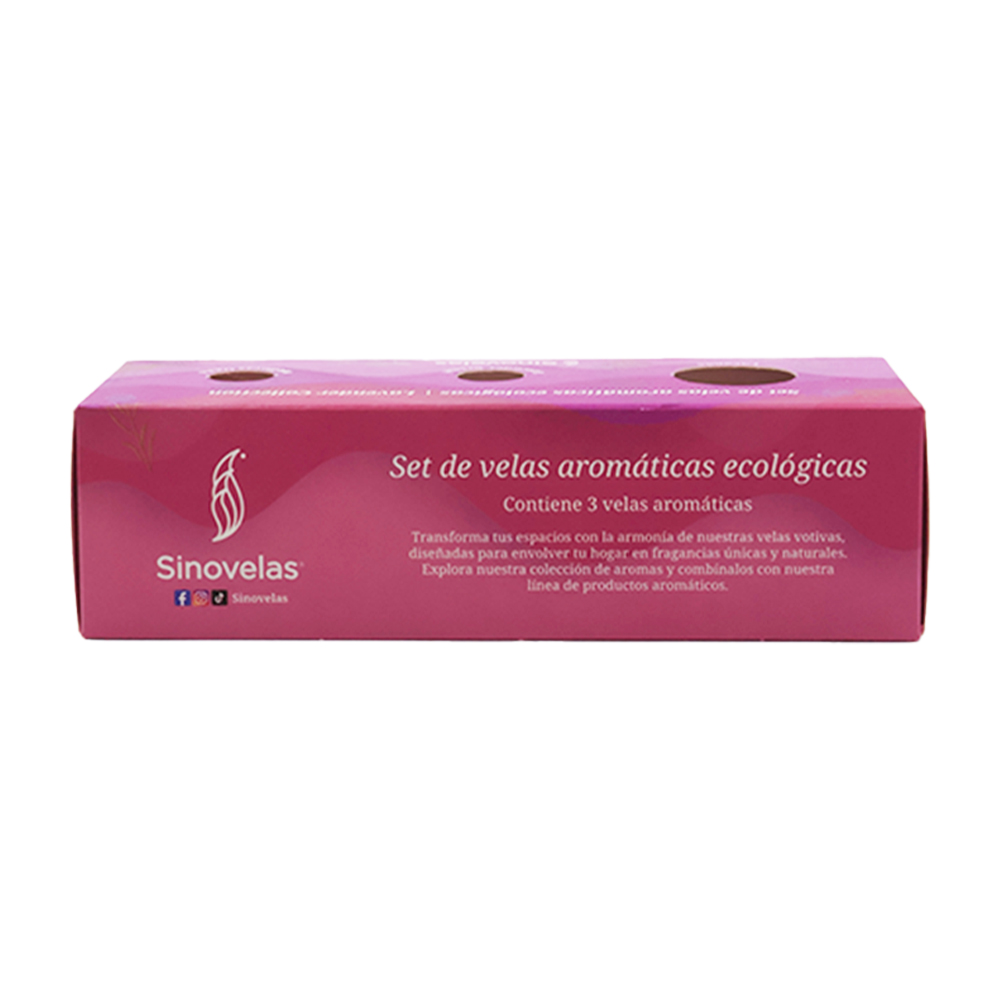 Veladora Sinovelas Votiva Tripack Lavanda image number 3