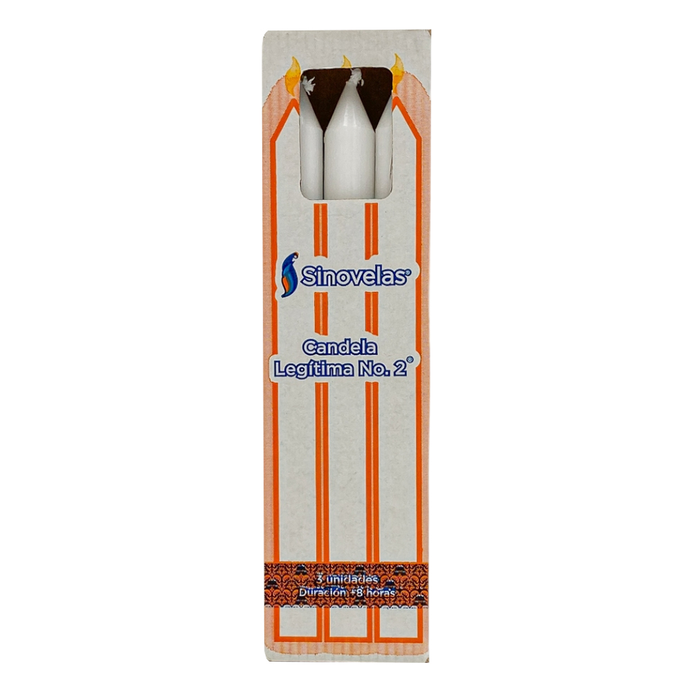 Candela Legítima No. 2 Blanca (3 u)