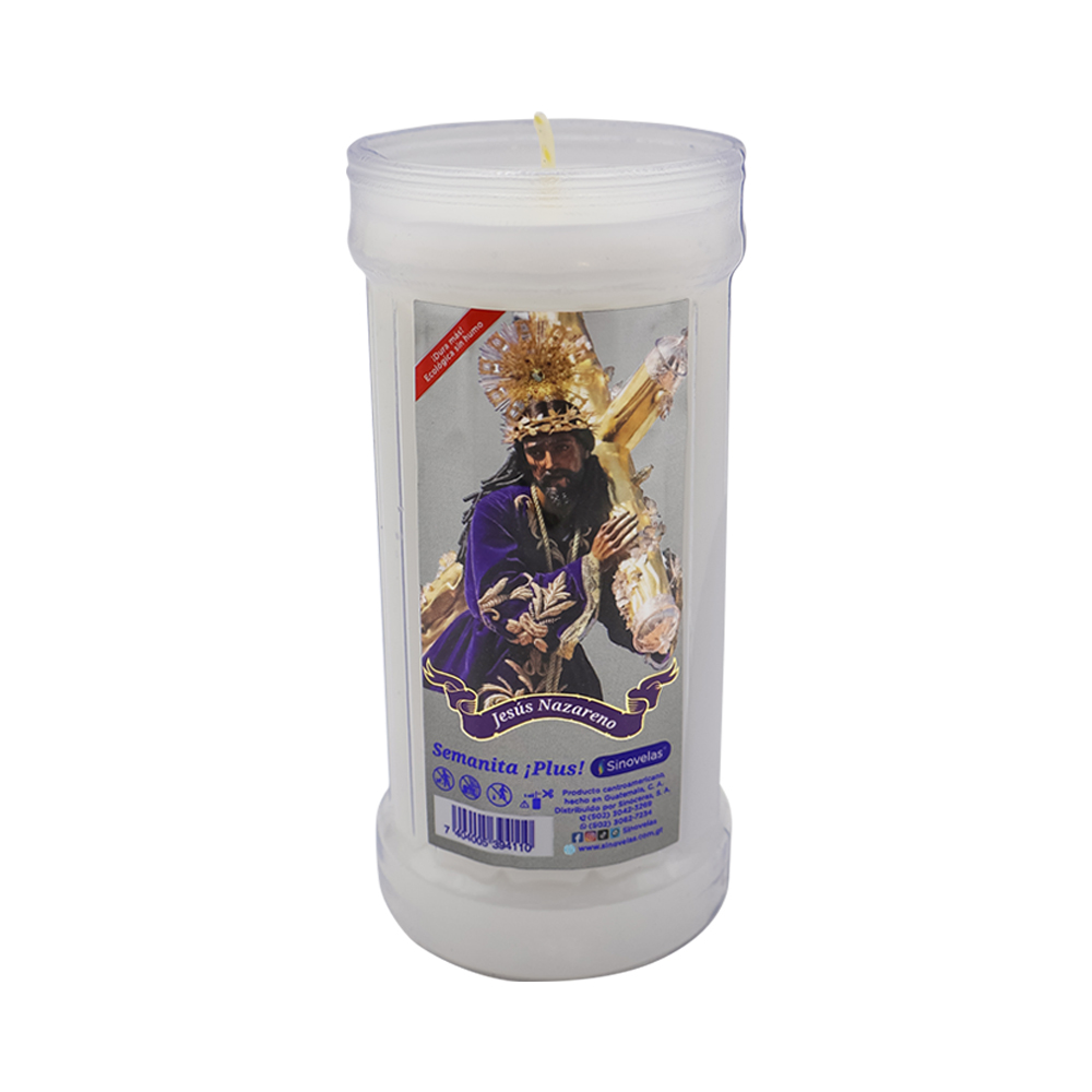 Veladora Sinovelas Semanita Plus Jesús Nazareno