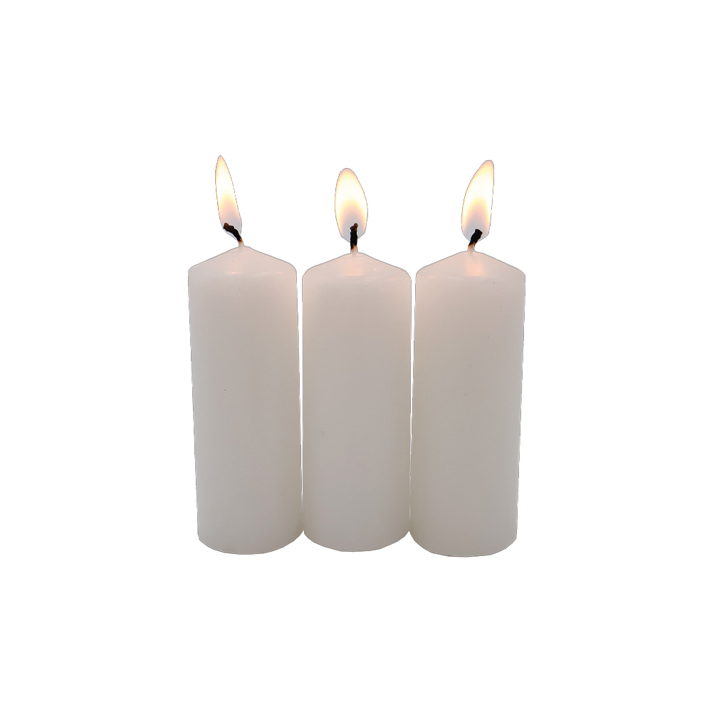 Veladora Mini Velón Blanco. Caja con 6 unidades. image number 3