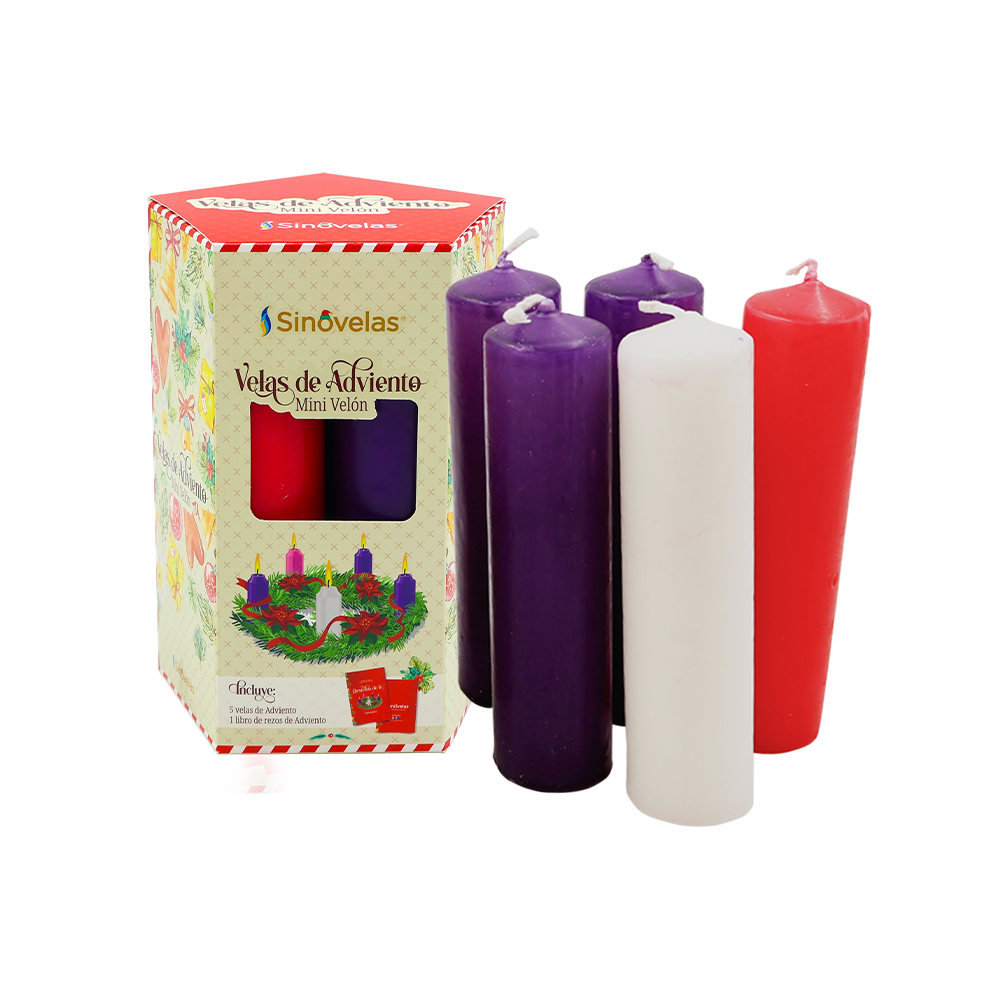 Veladora Sinovelas Mini Velón Adviento image number 0