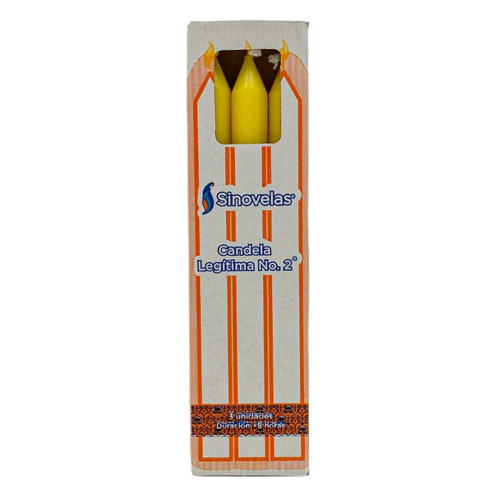 Candela Legítima No. 2 Amarilla (3 u)