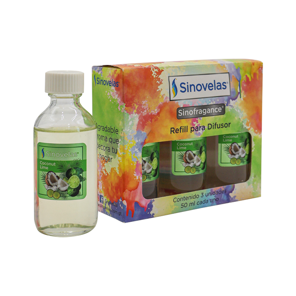 Eco Difusor Refill 3pack Coconut Lime