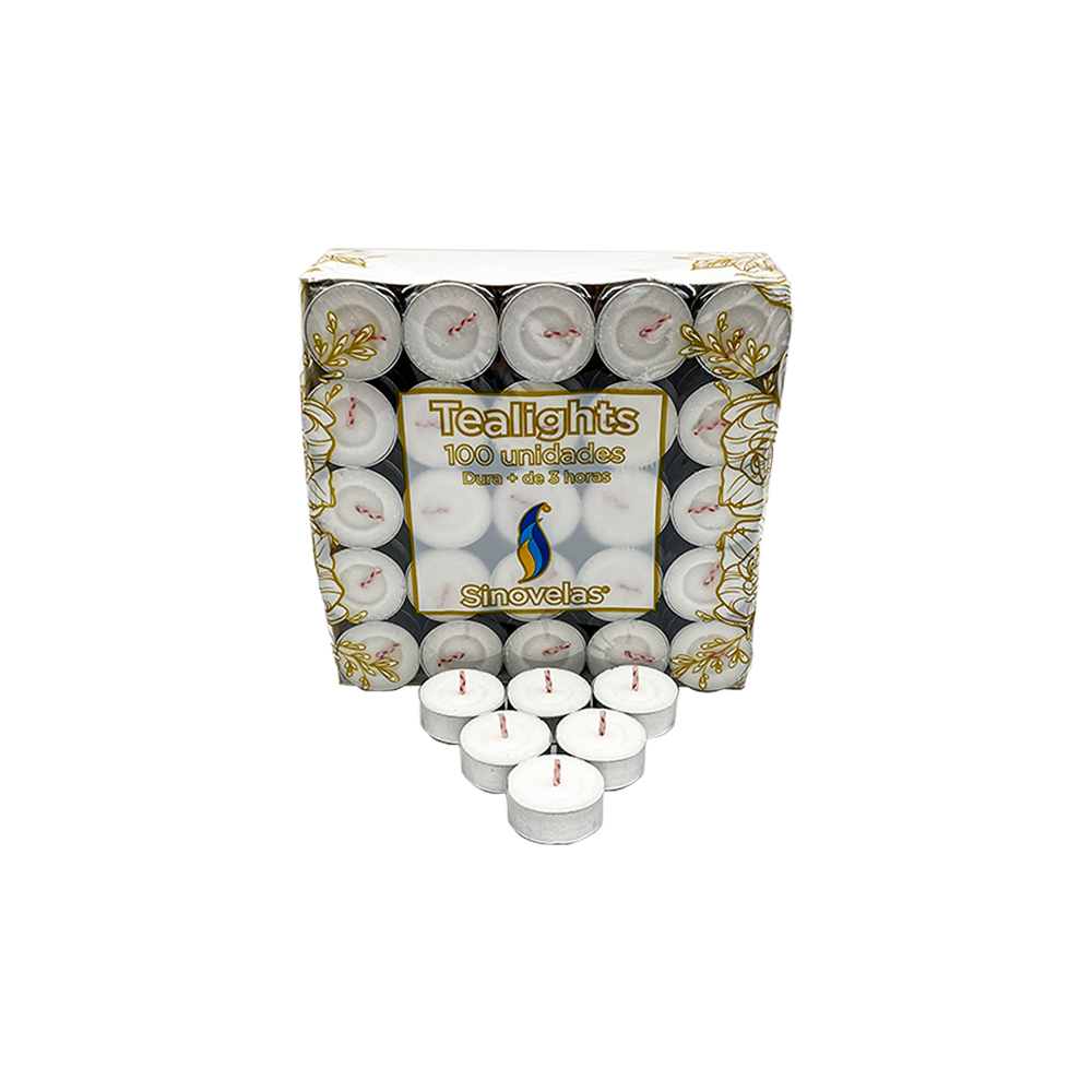 Veladora Tealight Blanca (100 u)
