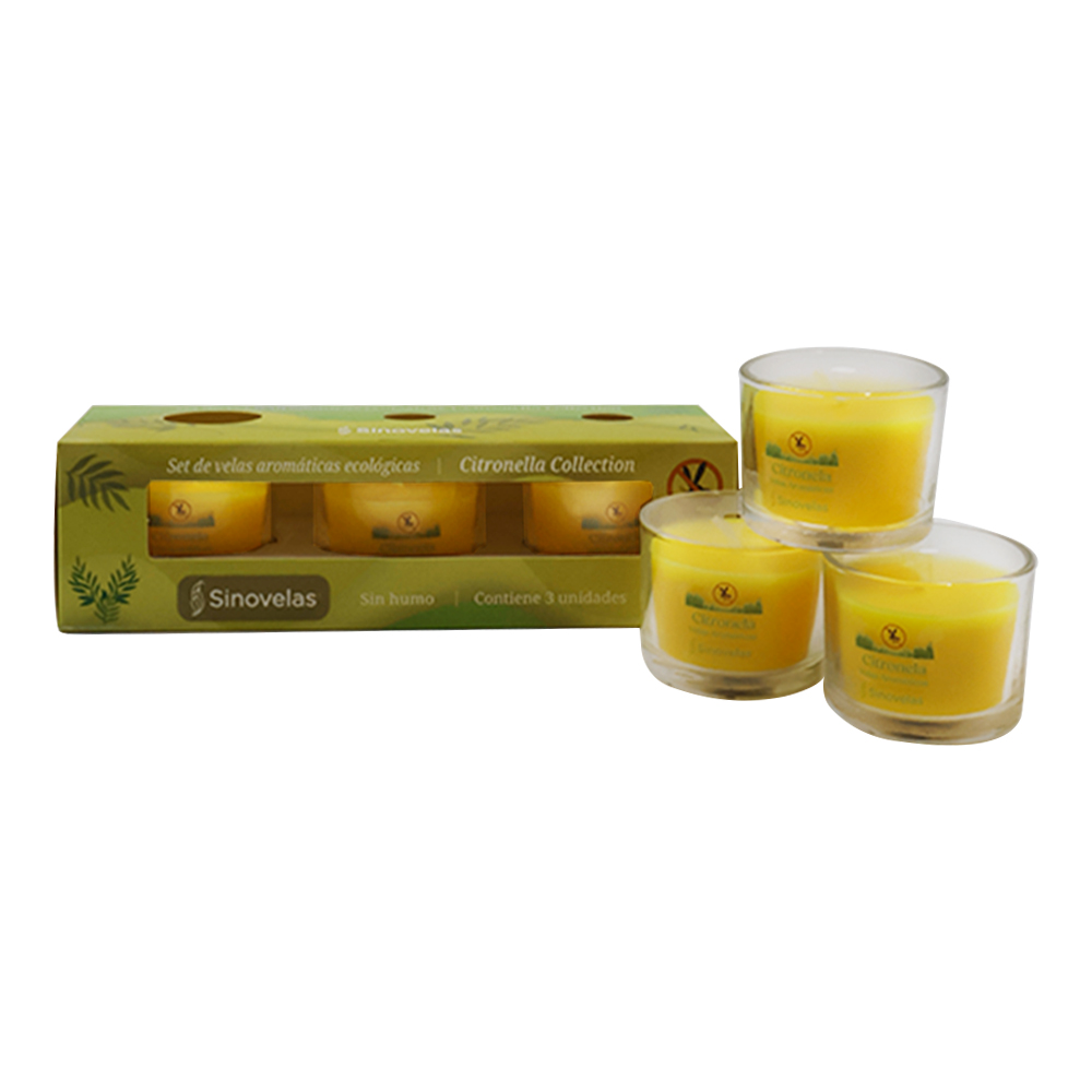 Veladora Votiva Tripack Citronela