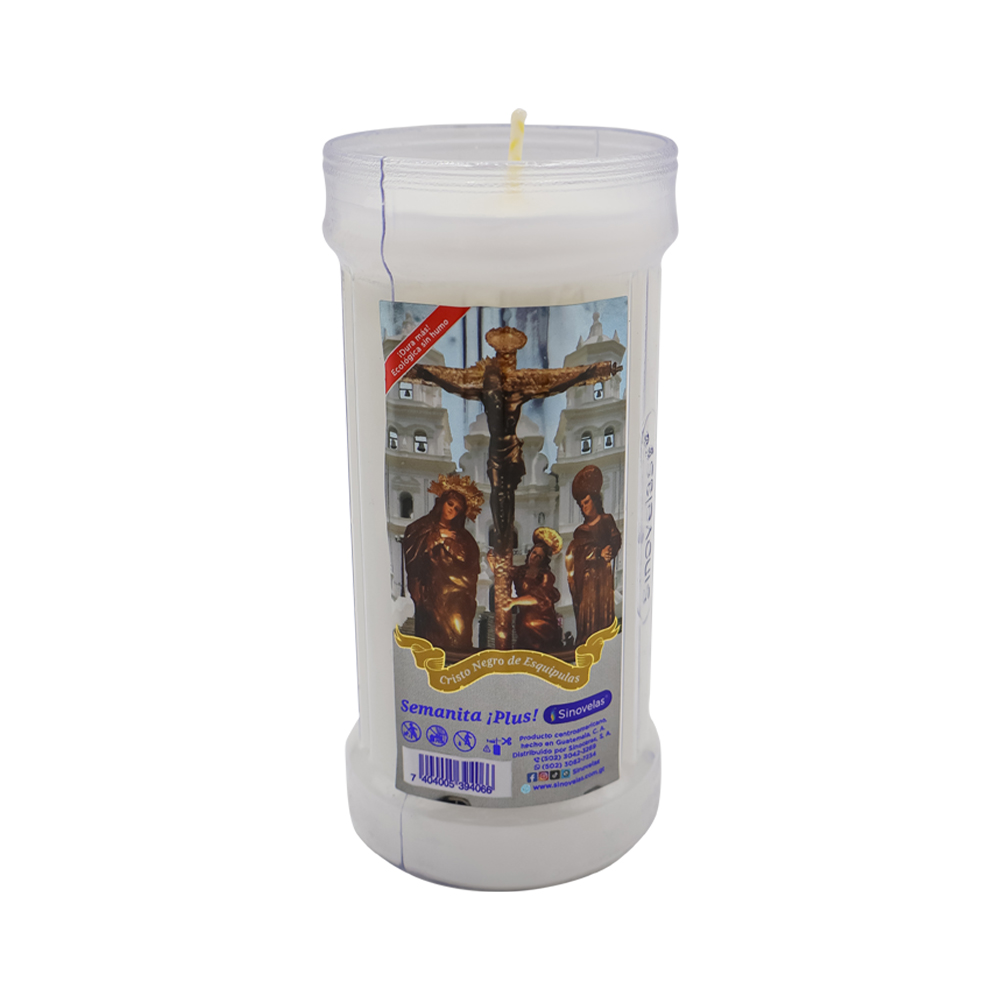Veladora Sinovelas Semanita Plus Cristo Negro de Esquipulas