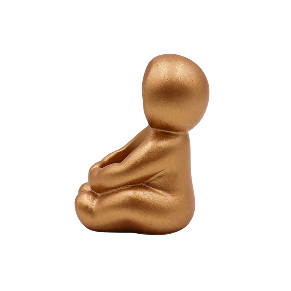 Candelero Figura Niño Dorado image number 3