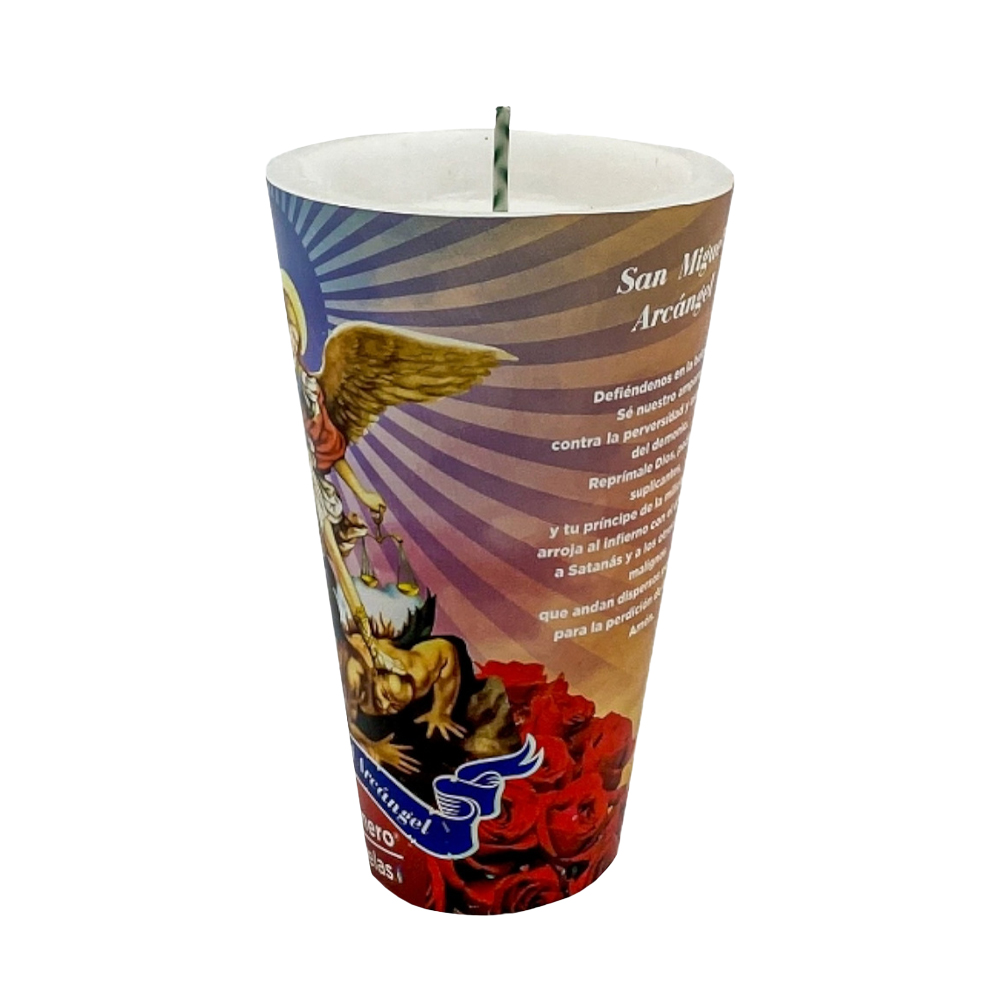 Veladora Repuesto Liso San Miguel Arcángel image number 3