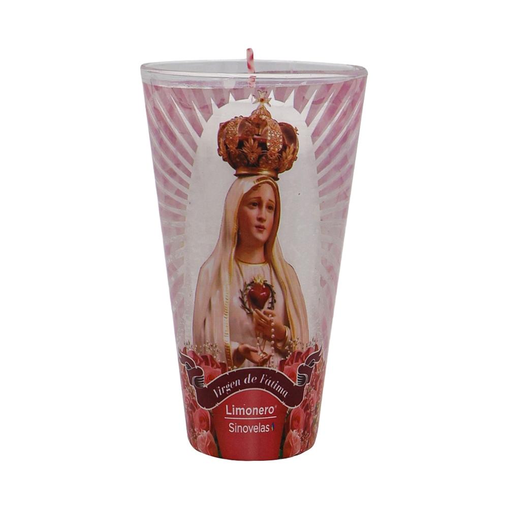 Veladora Limonero Virgen de Fátima