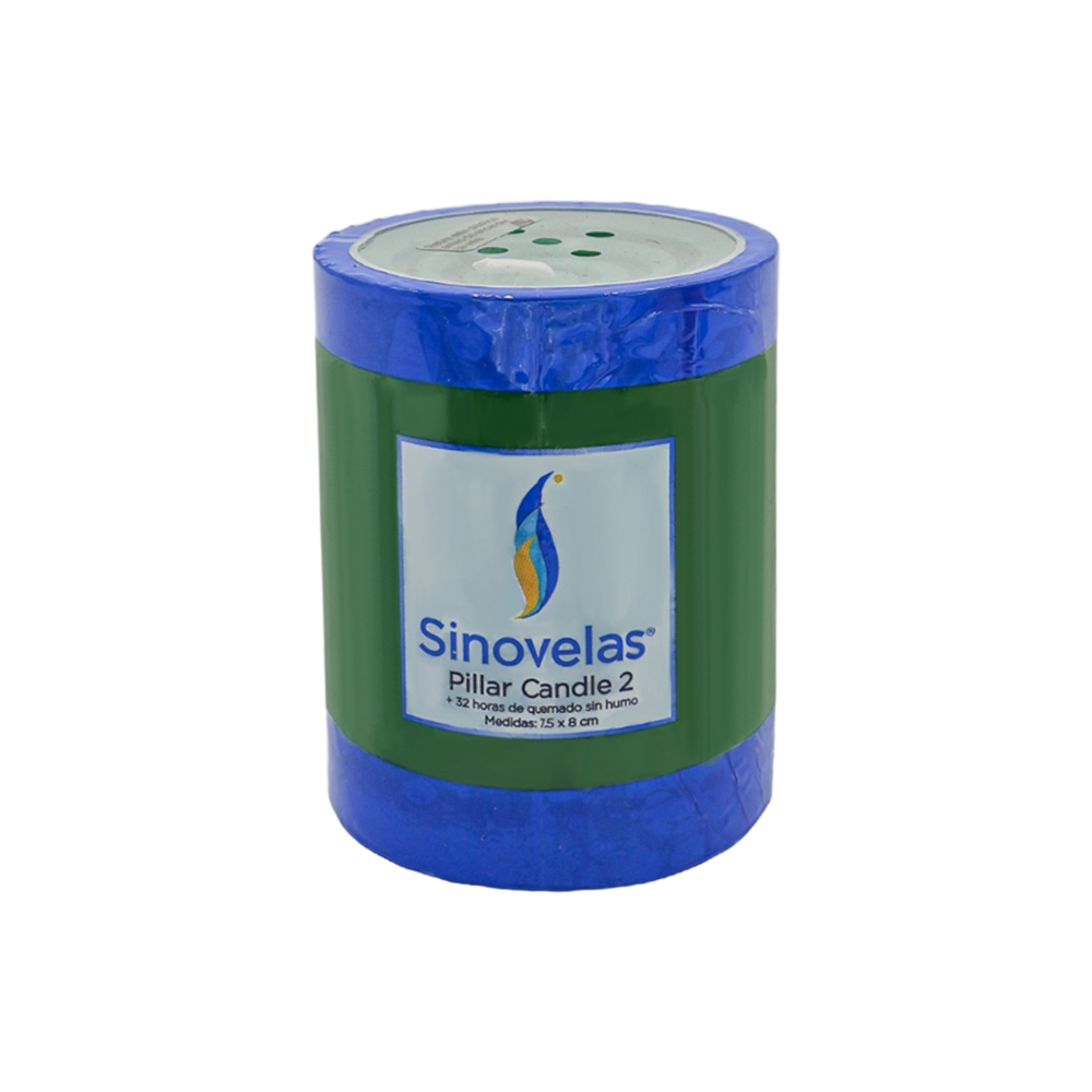 Veladora Pillar No. 2 Verde