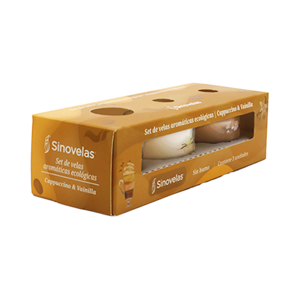 Veladora Votiva Tripack Cappuccino Vainilla image number 2