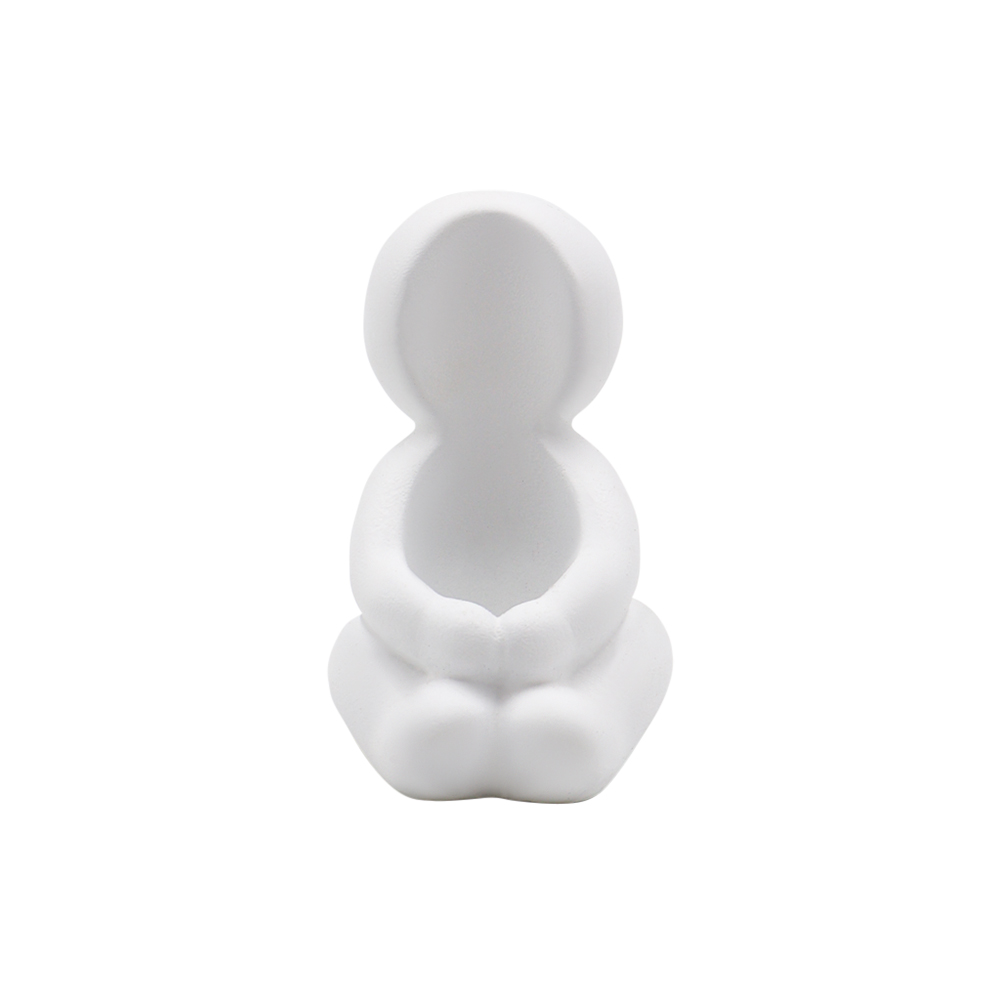 Candelero Figura Niño Blanco