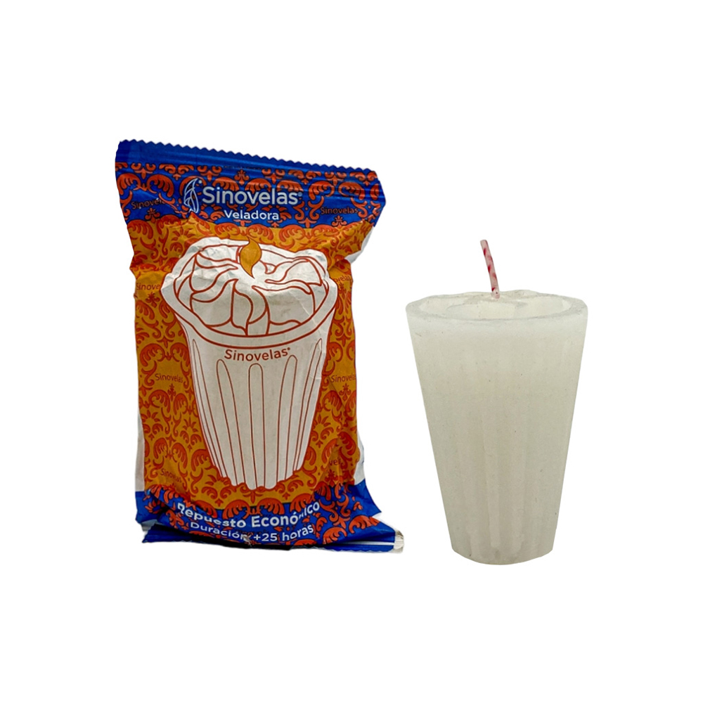 Veladora Repuesto Económico Blanco