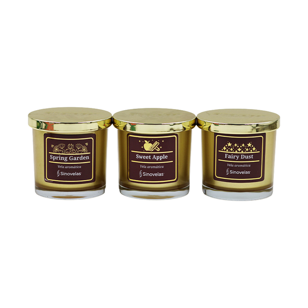 Veladora Sinovelas Tarro 8x8 Tripack Navideño image number 0