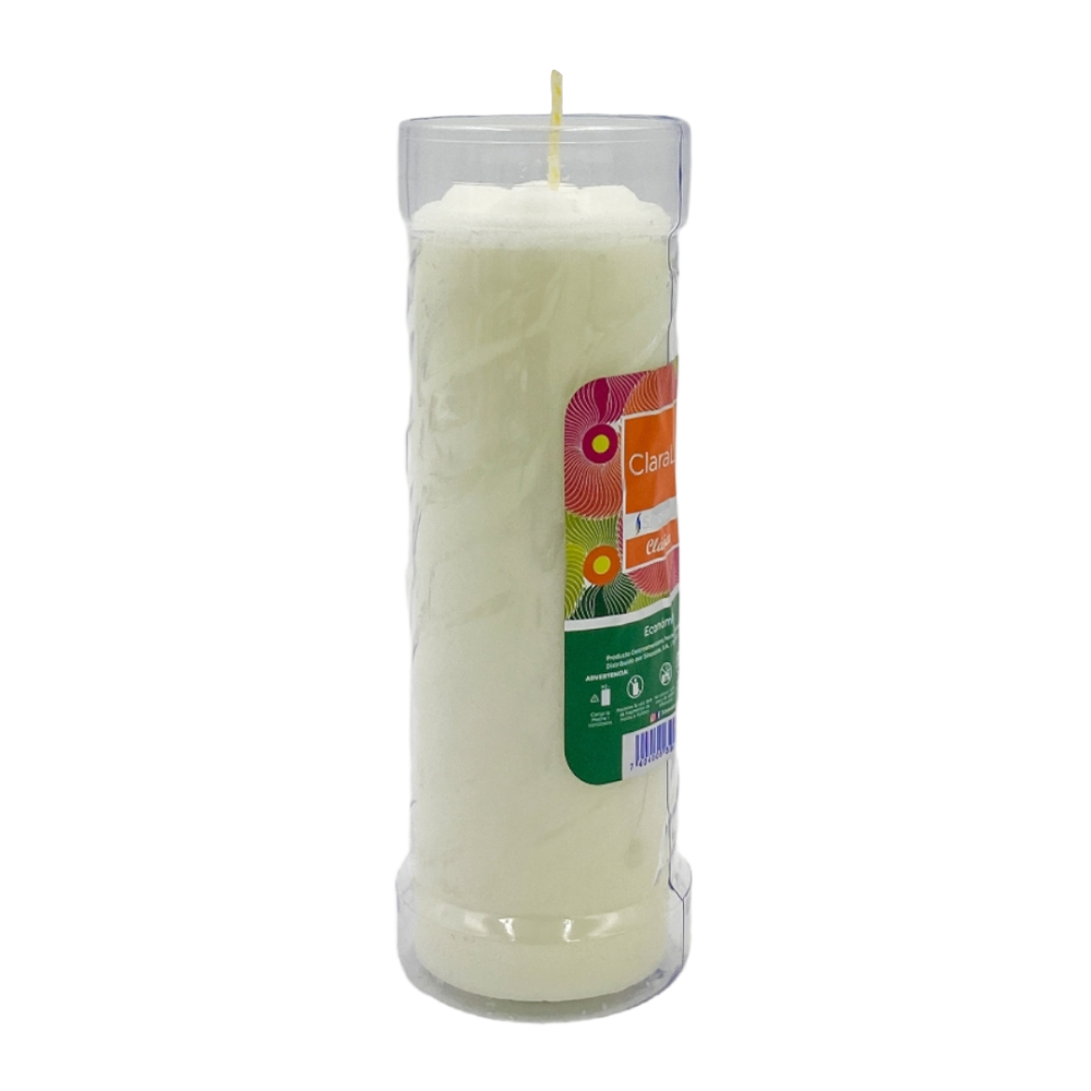 Veladora Claraluz Clásica Blanca image number 1