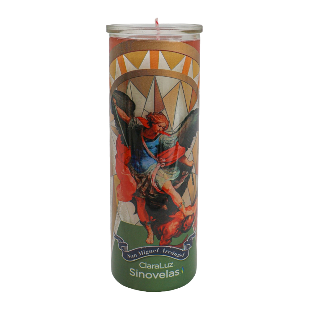 Veladora Vitro 077 San Miguel Arcángel