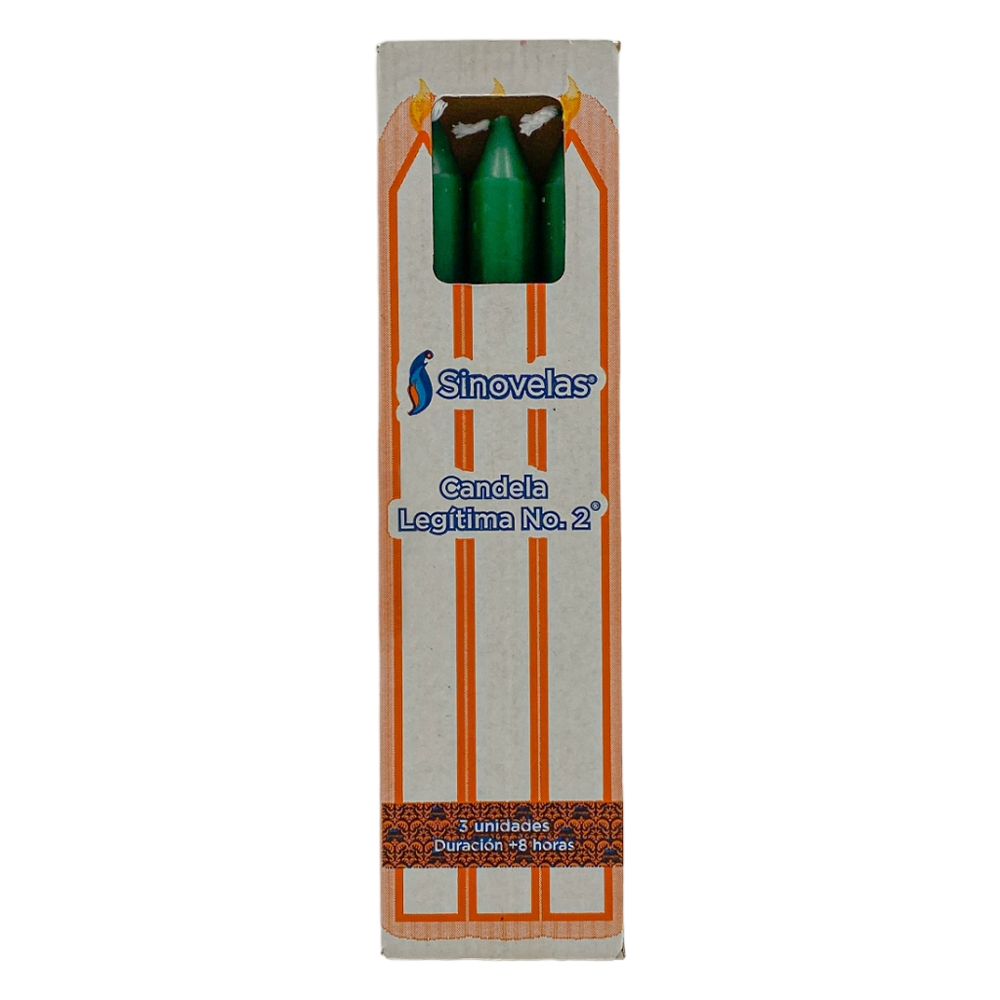 Candela Legítima No. 2 Verde (3 u)