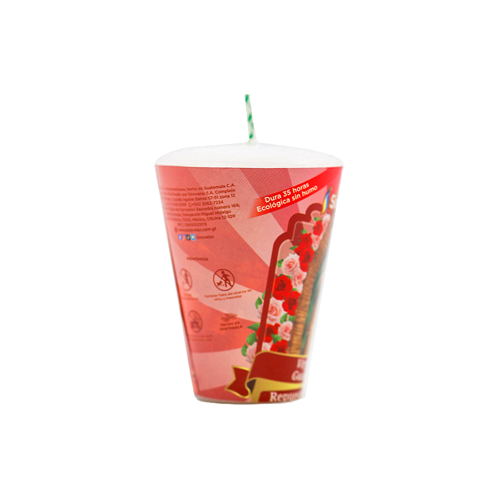 Veladora Repuesto 102 Liso Virgen de Guadalupe image number 1